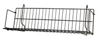24 x 6 x 6 ½ inch Black CD/DVD/Cassette Shelf - for Wire Grid