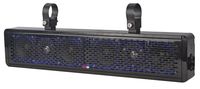 DS18 SBAR25 Black 25 Inch Hydro 25" 2-Way Sound Bar Waterproof Speaker System with Integrated RGB Lights-200 RMS-600 Watts Max-ATV UTV Jeep SXS Marine RZR