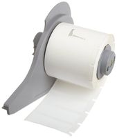 Brady M71-29-459 1.5" Width x 0.5" Height White Color B-459 Permanent Polyester Labels With Matte Finish For BMP71 Label Printer (500 Per Roll)