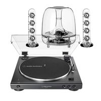 Audio Technica AT-LP60XBT Fully Automatic Wireless Belt-Drive Stereo Turntable with Dual Magnet Cartridge & Replaceable Stylus BUNDLE Harman SoundSticks III 2.1 Plug and Play Multimedia Speaker System