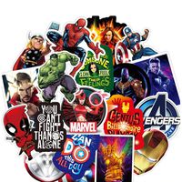 Ratgoo Random Superhero Series Sticker Pack,130 Pcs Non-repetitive Appliques,Difficult to Fade,Long Lifetime,Ideal Decals for Your Water Bottle,iPhone,Laptop,Bike,Guitar and More.Show Your own Style!