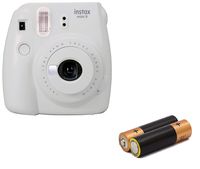 Fujifilm- Instax Mini 9 Instant Camera Product Bundles | Film Pack Options | Renewed (Mini 9 Camera Only, Smokey White)