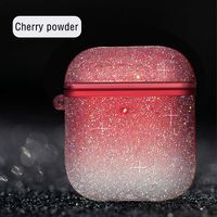 Eve.Ruan Fashion Bling Luxurious Diamonds Earphones Case for Girls/Couples, Anti-Lost Protective Cover Skin Case for AirPods 1/2, Shock Absorbing Design&Charging Hole, for Hiking/Running (red)