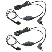Cobra 2 GA-EB M2 Earbud & Microphone MicroTalk Walkie Talkie Headsets, Black