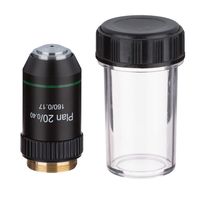 AmScope PA20X-B 20X Plan Achromatic Microscope Objective Lens with Black Finish