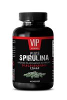 Immune Pills - Pure SPIRULINA - Plant Based NUTRIENTS - Natural Cleanse - spirulina 500mg Tablets - 1 Bottle (60 Capsules)