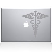 The Decal Guru Medical Symbol MacBook Decal Vinyl Sticker - 13" MacBook Pro (2015 & Older) - Silver (1127-MAC-13P-S)