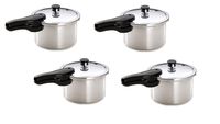 Presto 01241 4-Quart Aluminum Pressure Cooker (Silver, 4-pack)