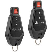 Key Fob fits Chrysler 300/Dodge Challenger Charger Durango Magnum/Jeep Grand Cherokee 2008 2009 2010 2011 2012 2013 2014 Keyless Entry Remote, Set of 2
