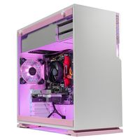 [Limited Pink Edition] SkyTech Venus Desktop Gaming Computer PC (Ryzen 3 1200, GTX 1050 Ti 4GB, 8GB DDR4, 1TB HDD, 500 Watts PSU, Win 10 Home, RGB Silent Fans) (GTX 1050 TI | 8GB | No SSD)