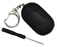 Stay Safe Personal Safety Keychain Alarm - Loud 130 dB Self Defense Security Siren. Panic Button & Pull Pin. Bright LED Light. Includes Mini Screwdriver & Batteries. For Women, Elderly, Men, Children.