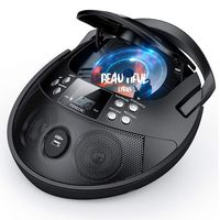 VENLOIC CD Player Portable Boombox with Radio, Portable CD Player Boombox, AM FM CD Boom Box Player Portable Stereo (Black)