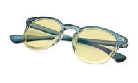 Anti UV Glare Harmful Blue Light Computer Reading Glasses with Yellow Tinted Lens Blue-Yellow +3.00