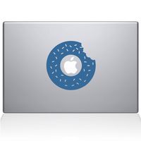 The Decal Guru 2060-MAC-15P-LB Donut Sprinkles Decal Vinyl Sticker, Light Blue, 15" MacBook Pro (2015 & Older)