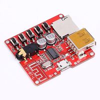 Icstation 3.7-5V Bluetooth Decoder Lossless Car Audio Amplifer U Disk TF Card MP3 Player Module Stereo Output Button Control