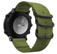 MoKo Band Compatible with Suunto Core, Fine Woven Nylon Adjustable Replacement Wriststrap Band with Double Buckle Ring for Suunto Core Smart Watch - Army Green
