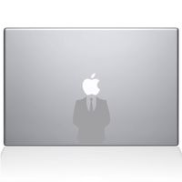 The Decal Guru Man in Suit MacBook Decal Vinyl Sticker - 13" MacBook Pro (2015 & Older) - Silver (1121-MAC-13P-S)
