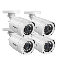 ANNKE (4 Packed) Outdoor Security Camera Kits HD TVI Add-on 1080P Weatherproof Bullet Cameras with IR Night Vision