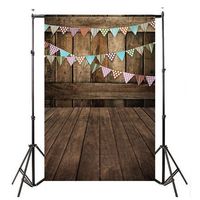 YJYdada Vinyl Wood Wall Floor Photography Studio Prop Backdrop Background 3x5FT (C)