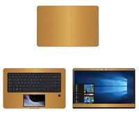decalrus - Protective Decal for Asus ZenBook Pro UX580GD (15.6" Screen) Laptop Gold Texture Brushed Aluminum Skin case Cover wrap BAasusZenbkPro15_UX580Gold