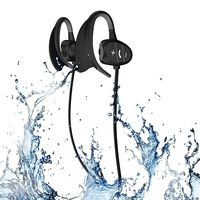 Happy Professional IPX8 High-Level Waterproof Sport Wireless Bluetooth Headset Bluetooth Earphone Super Fashion New Style Shark BH802 (Black)