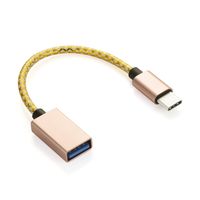 CFIKTE USB 3.1 Type C Male to USB 3.0 Conversion OTG Hub Cable for New Macbook / OTG Cable Type C Adapter(1 Pack)