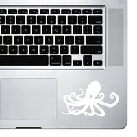 StickAny Palm Series Simple Octopus Sticker for MacBook Pro, Chromebook, and Laptops (White)