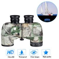 HUTACT Military Binoculars 10x50, with Rangefinder & Compass Direction, PORRO Prism for Adults Hunting, Rangefinding Binoculars for Marine, Fishing, Bird Watching; with Carrying Bag, Harness Strap