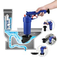 ETERNA Air Drain Blaster, Sink Plunger, Air Power Toilet Plunger, Manual Pump Cleaner,Pipe Blaster, High Pressure Plunger for Bath/Toilet/Sink/Floor Drain/Kitchen Clogged Pipe