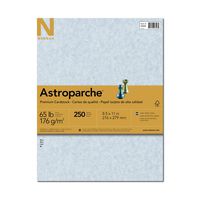 Wausau Astroparche 65# Fine Business Cover Paper, 250 Count, Blue, 8.5 X 11 Inches (26448)