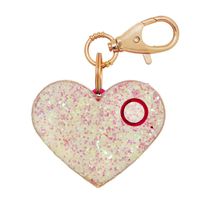 Personal Safety Alarm for Women - Ahh!-larm Self-Defense Personal Panic 115 Decibel Alarm Keychain for Women with LED Safety Light and Clip, Pearl Glitter Heart