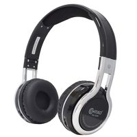 Contixo KB2600 Kids Over The Ear Foldable Bluetooth Headphones Kids Safe 85dB with Volume Limiter, Built-in Microphone, Micro SD Card Slot, FM Stereo Radio, Phone Controls(Black)