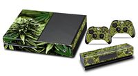 Designer Skin Sticker for the Xbox One Console With Two Wireless Controller Decals- Skunk Bud