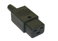 Interpower 83011380 IEC 60320 C19 Rewireable Connector, IEC 60320 C19 Socket Type, Black, 16A/21A Rating, 125VAC/250VAC Rating