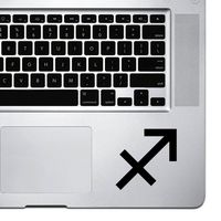 StickAny Palm Series Sagittarius Sticker for MacBook Pro, Chromebook, and Laptops (Black)