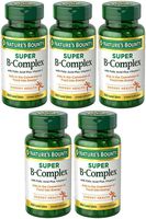 Folic Acid with B-Complex Plus C, 150 Tablets (5 Bottles)