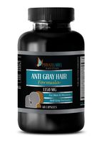 Vitamins for Hair Growth Women - Anti Gray Hair Formula 1350 MG - Saw Palmetto with biotin - 1 Bottle 60 Capsules