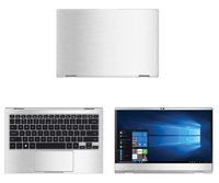 Decalrus - Protective Decal for Samsung Notebook 9 NP930MBE (13.3" Screen) Laptop Silver Texture Brushed Aluminum Skin case Cover wrap BAsamsungNTBK9_np930Silver