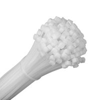 200 Pieces Zip Ties, Fomuson Nylon Cable Ties with 40lbs Tensile Strength, Self-Locking Plastic Wire Tie Wraps with Heat & UV Resistance for Indoor and Outdoor(8" x 0.15" / White)