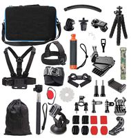 Lowpter Accessory Kit for GoPro Hero 7 6 5 4 3/ 3 2 1 Hero Session 5 Black AKASO EK7000 Apeman SJ4000 5000 6000 DBPOWER AKASO VicTsing Rollei Lightdow ,DJI OSMO and Sony Sports DV and More.