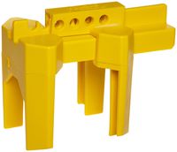 Brady - BS07A-YW Prinzing Ball Valve Lockout, Small, for 1/2"-2-1/2" Outside Pipe Diameter, Yellow