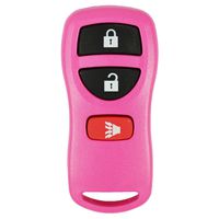 qualitykeylessplus Light Pink Remote Replacement 3 Button Keyless Entry FCC ID: KBRASTU15 Free KEYTAG