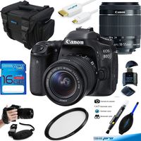 Canon EOS 80D DSLR Camera + EF-S 18-55mm f/3.5-5.6 IS STM Lens - Deal-Expo Bundle