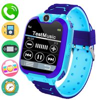 Kids Music Smart Watch Phone for Student, Smartwatch [SD Card Included] 1.54 inch Touch Screen Watches 2 way Calls with Alarm Clock Camrea Game Calculator for 3-12 Years Old Boys Girls Birthday Gift