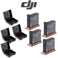 DJI Osmo Action Battery Set w/Cases - Includes 4 Batteries - Fly Forever Bundle