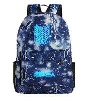 YOYOSHome Anime Attack on Titan Cosplay Luminous Bookbag College Bag Backpack School Bag (1)