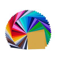 68 Pack 12" X 12" Premium Permanent Self Adhesive Vinyl Sheets-Assorted Colors (32 Colour)