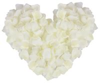 YoungLove 1000 Pcs Non-Woven Artificial Rose Petals Wedding Party Decrorations,Ivory