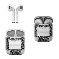Skin Decals for Apple AirPods - Composition Notebook - Sticker Wrap Fits 1st and 2nd Generation