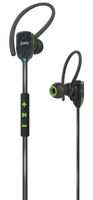 JAM Transit Micro Sport Buds Mini Wireless Bluetooth Earbuds, 10 Hour Playtime, Perfect for Running, Gym, Workout, Hands Free Calling Controls with Mic, Waterproof, Reflective Cord, HX-EP510GR Green